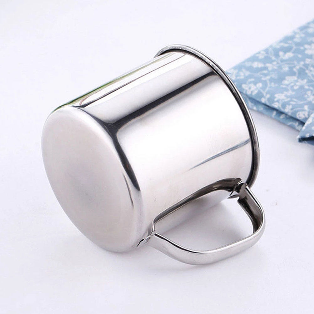 Coffee Tea Home - 5Pcs Stainless Steel Cup Set Heavy-Duty