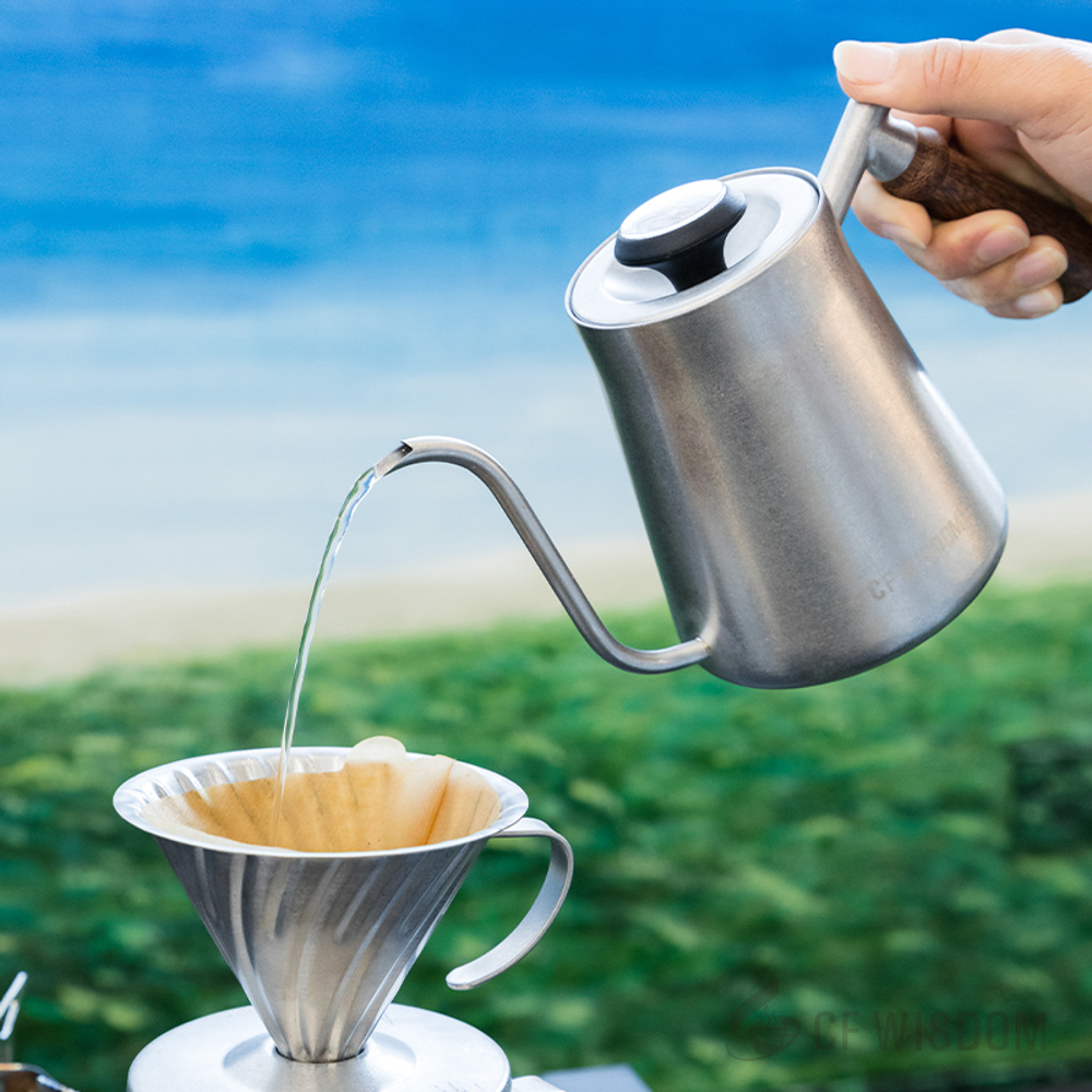 Pour Over Kettle - CF WISDOM Classic Vintage 600ML Stainless