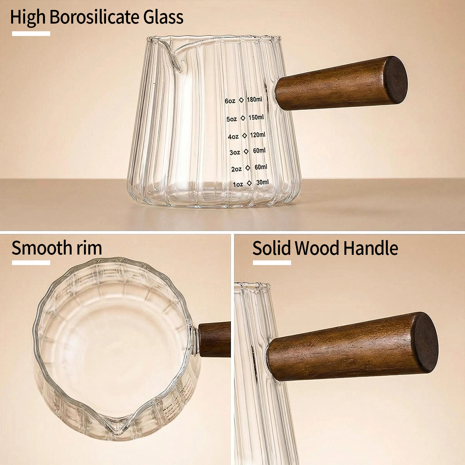 OANKR 6 oz Glass Measuring Cup – Coffee Bean Scale recenzja i cena