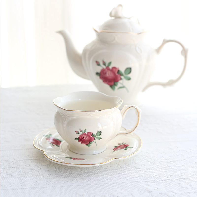 French gold edged ceramic gold – Coffee Tea English recenzja i cena