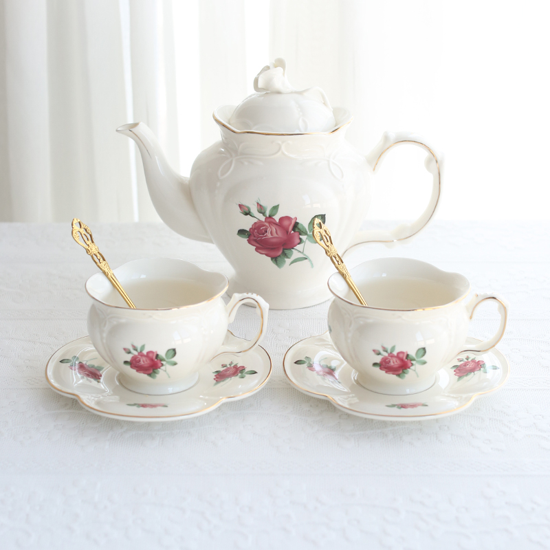 French gold edged ceramic gold – Coffee Tea English recenzja i cena
