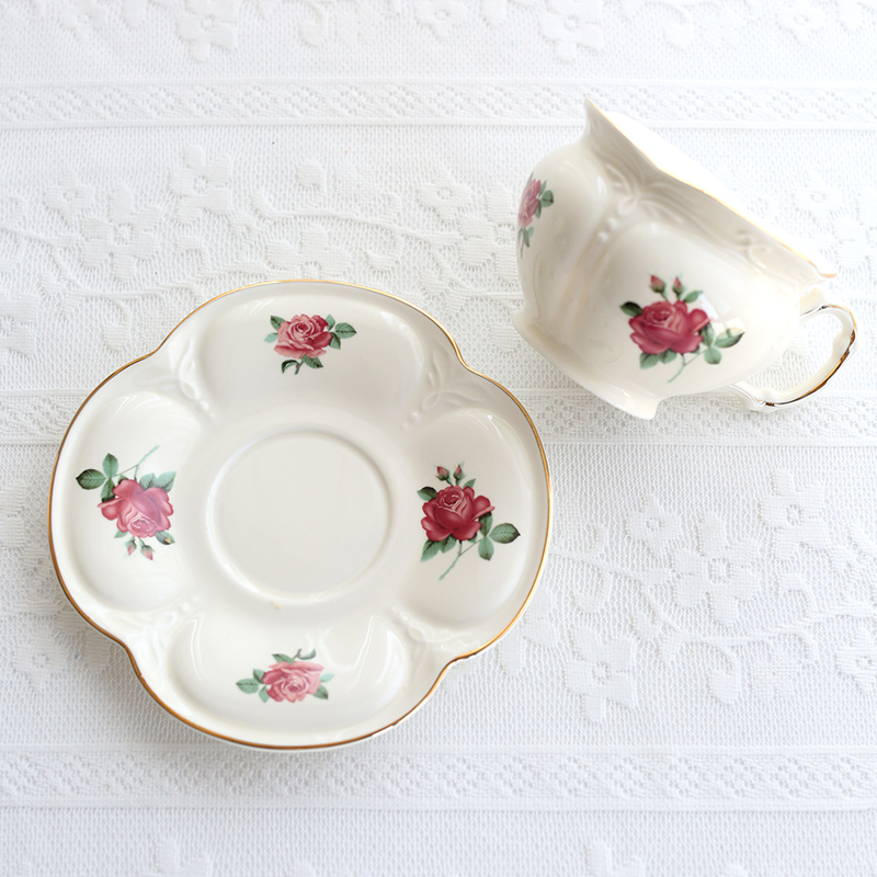 French gold edged ceramic gold – Coffee Tea English recenzja i cena