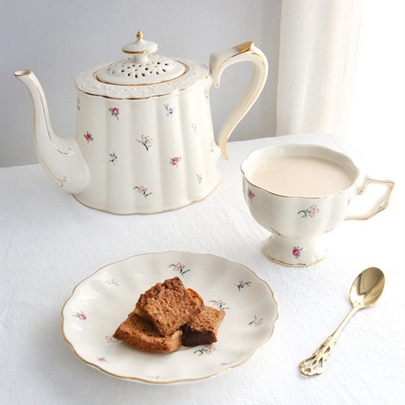 French Retro Teapot Coffee Cup – Coffee Tea English recenzja i cena