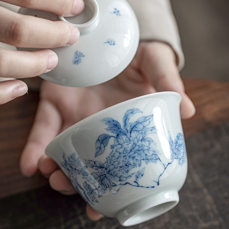 Antique Blue White Porcelain G – Gongfu Tea Set recenzja i cena