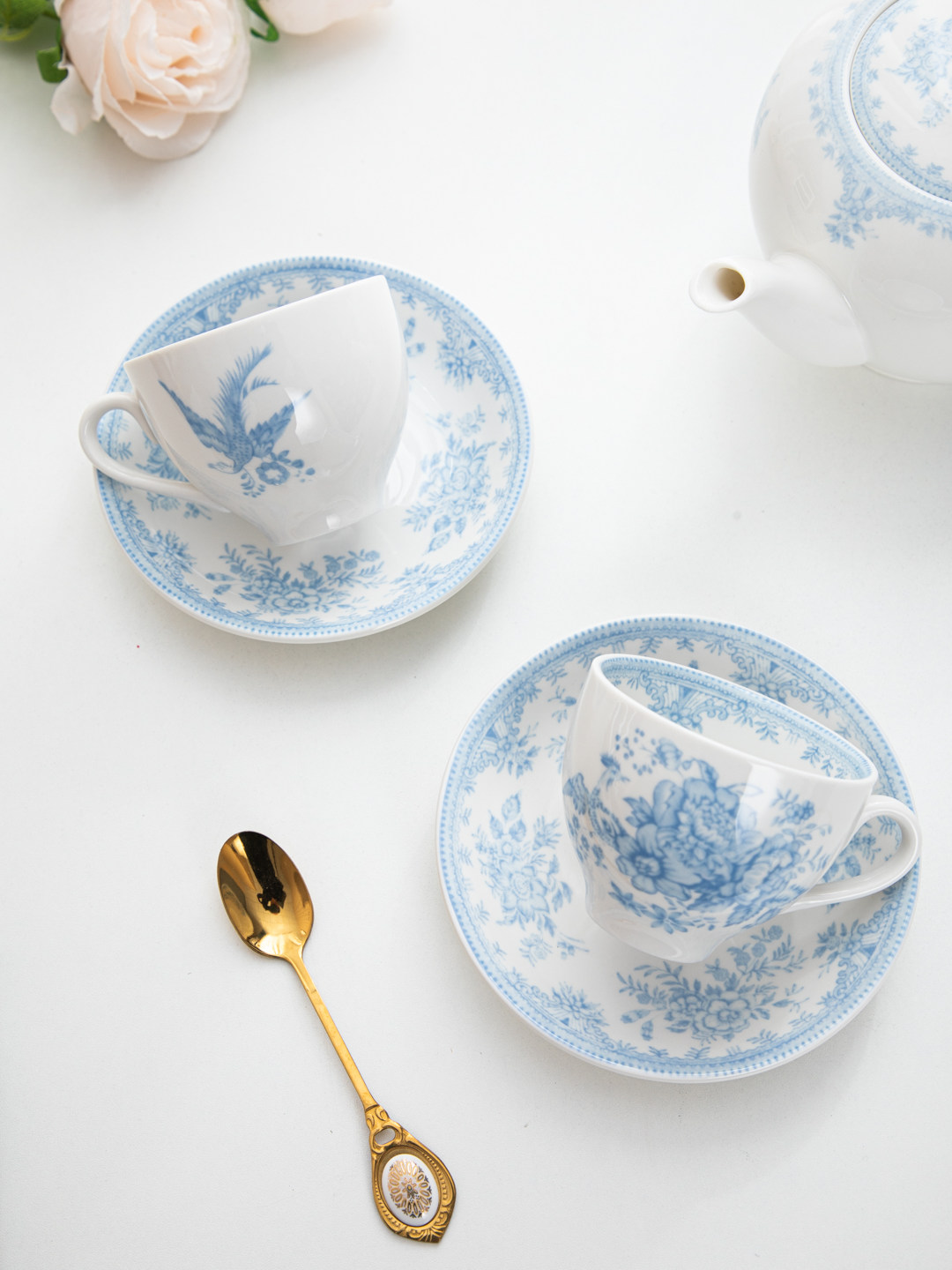 House, retro blue peony aftern – Coffee Tea English recenzja i cena