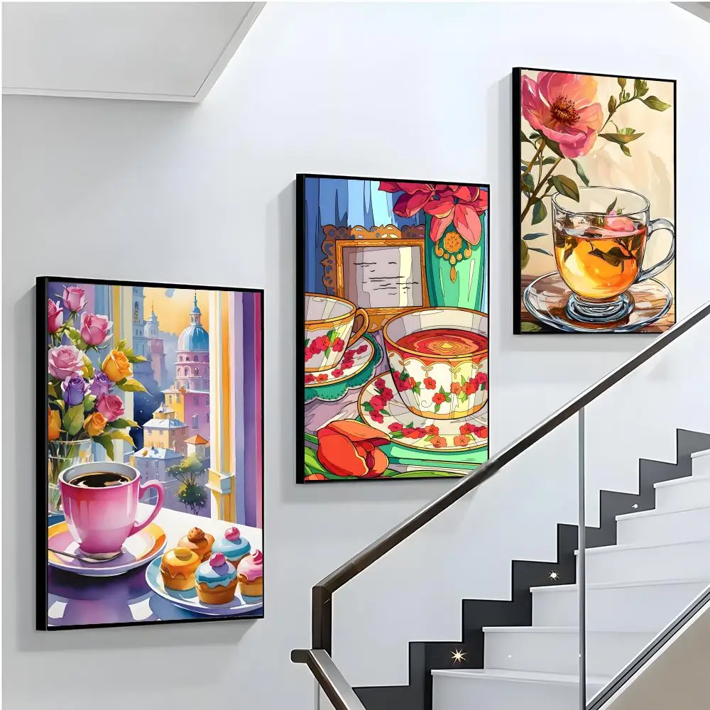 Afternoon tea coffee cup Poste – Coffee Tea Poster recenzja i cena