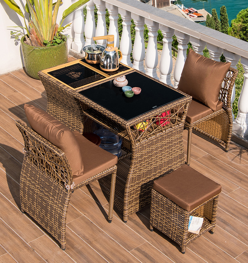 Fashion Balcony Rattan Table S – Coffee Tea Garden recenzja i cena