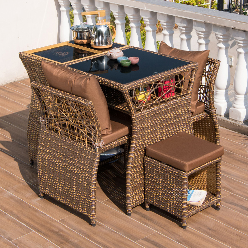 Fashion Balcony Rattan Table S – Coffee Tea Garden recenzja i cena