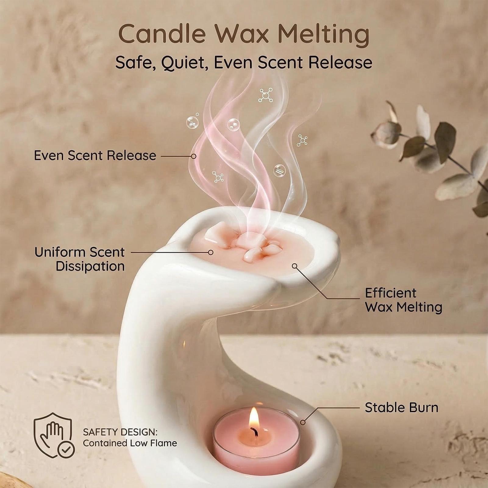 Tealight Wax Melt Warmer Palm  – Coffee Tea Home recenzja i cena