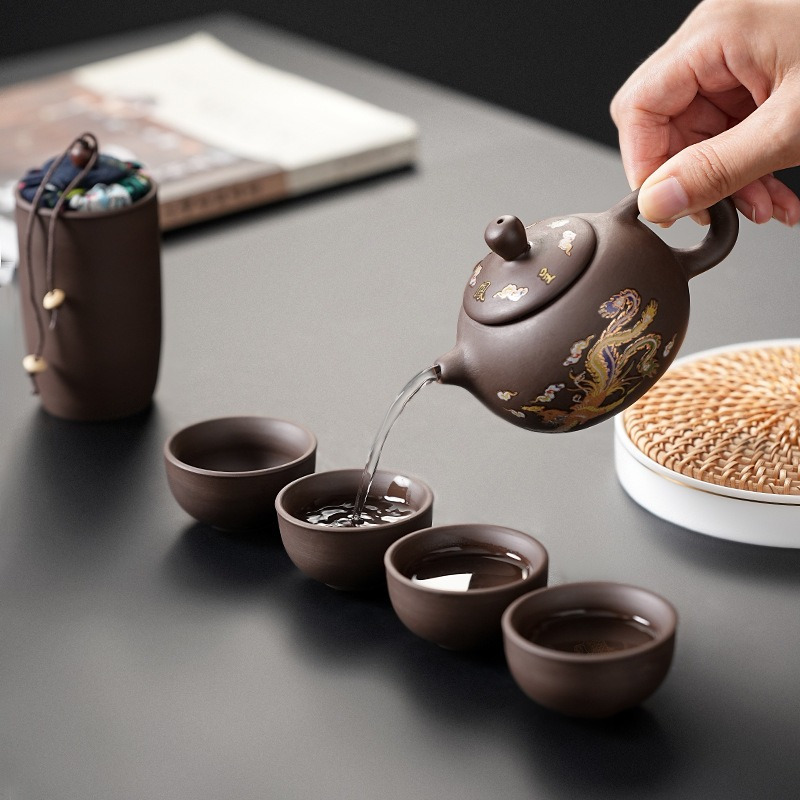 Purple Clay Travel Tea Set wit – Gongfu Tea Set recenzja i cena