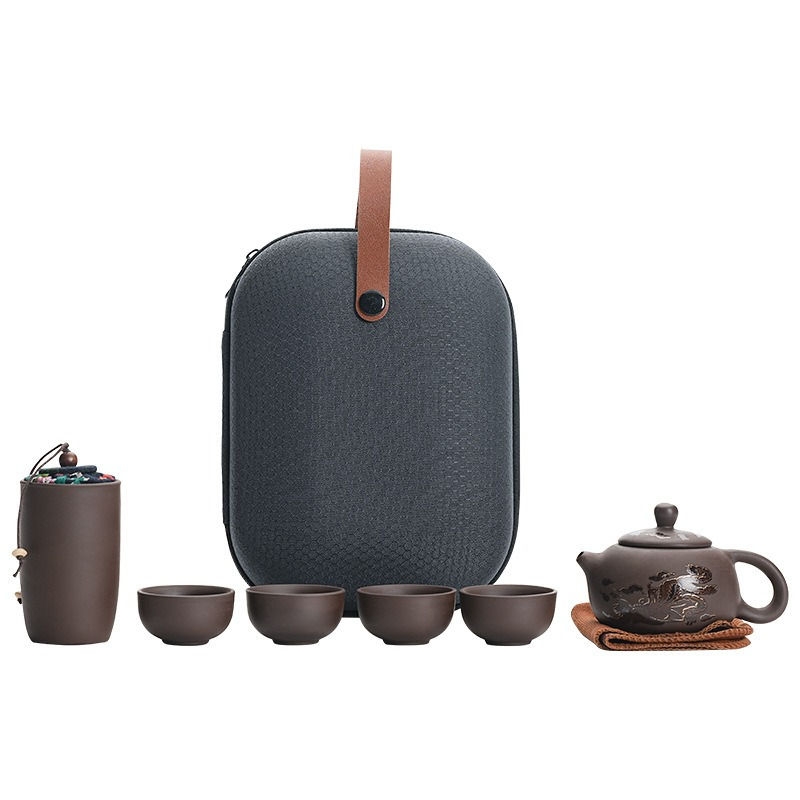 Purple Clay Travel Tea Set wit – Gongfu Tea Set recenzja i cena