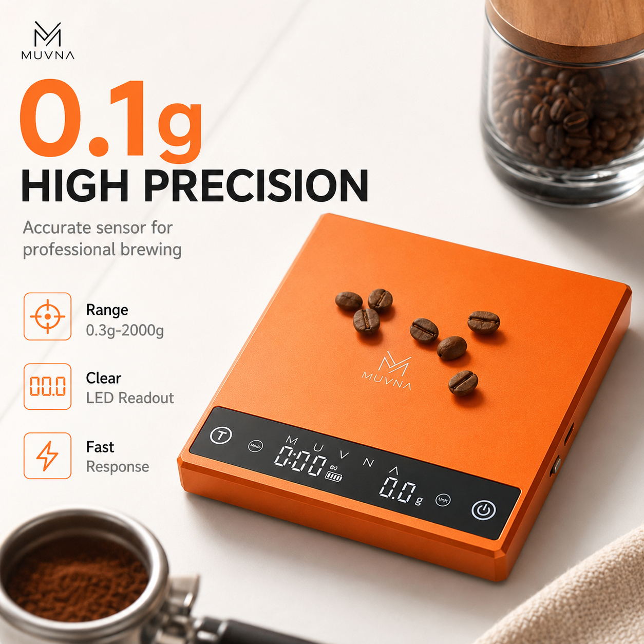 MUVNA Coffee Scale Espresso Sc – Coffee Bean Scale recenzja i cena