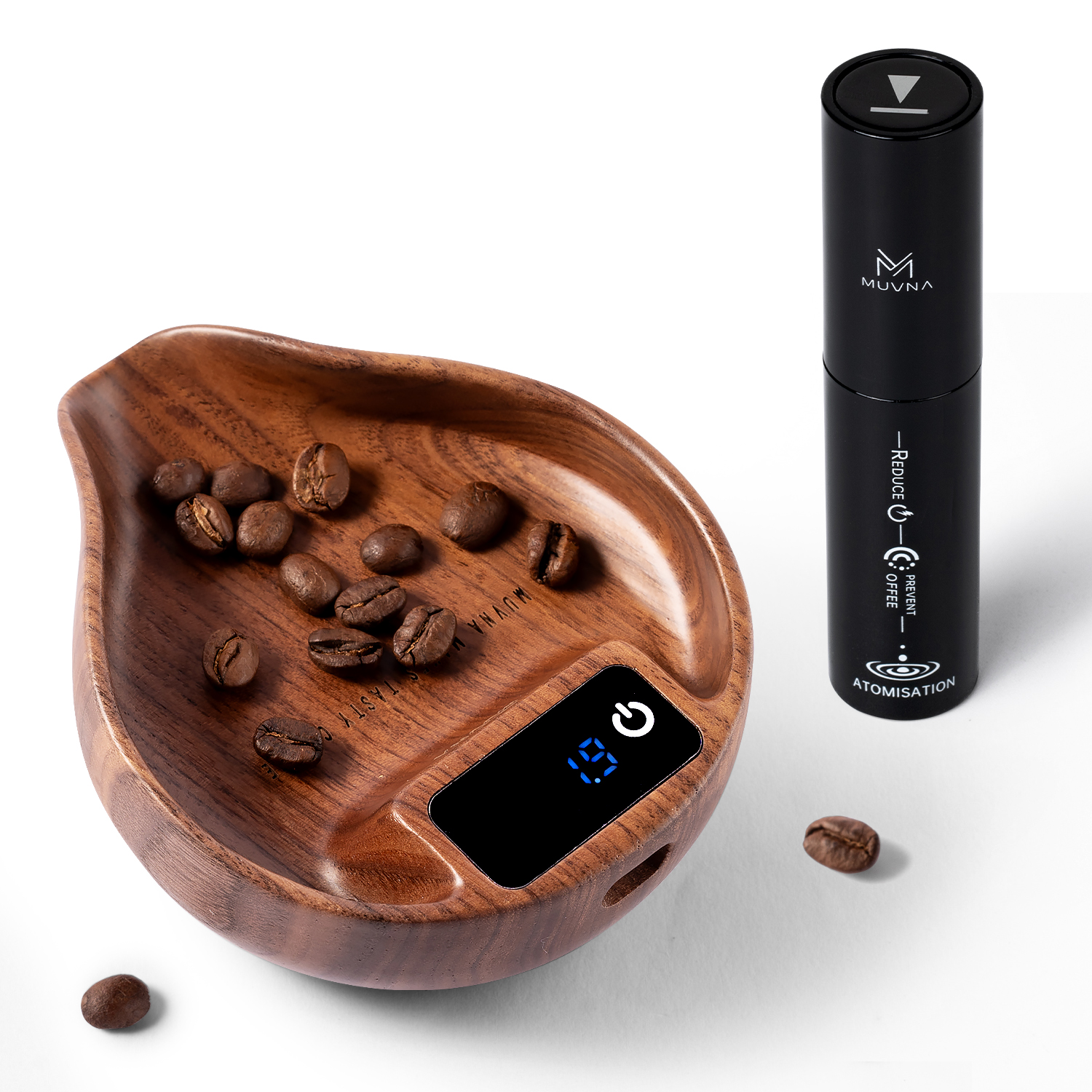 Muvna wooden Coffee Scale，Rech – Coffee Bean Scale recenzja i cena