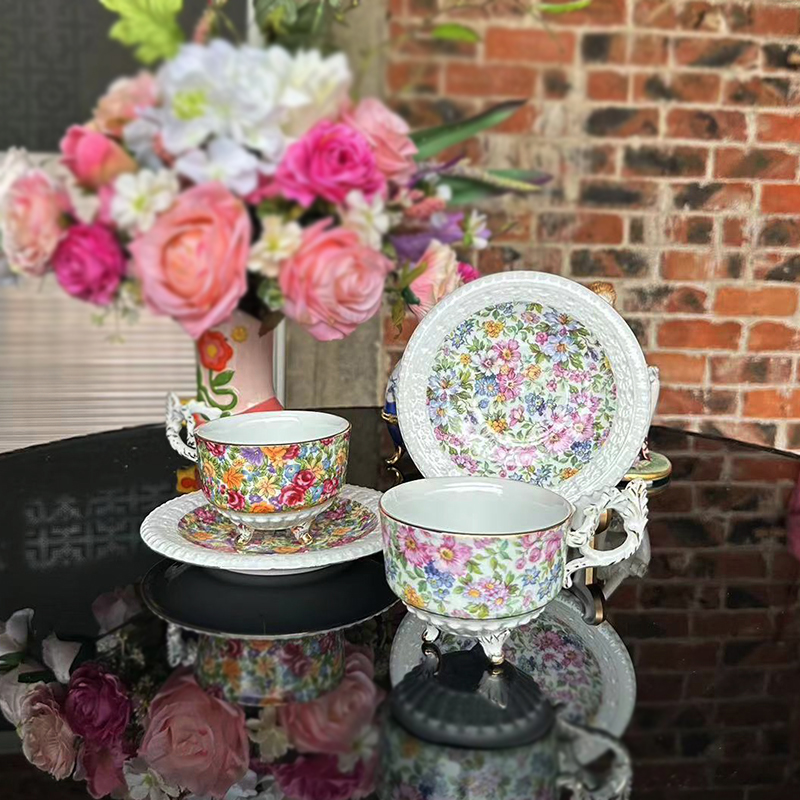 Coffee cups, plates, European  – Coffee Tea English recenzja i cena