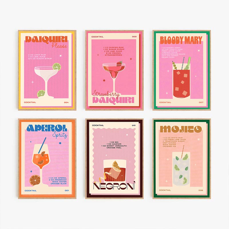 Cocktail Mojito Juice Drinks B – Coffee Tea Poster recenzja i cena