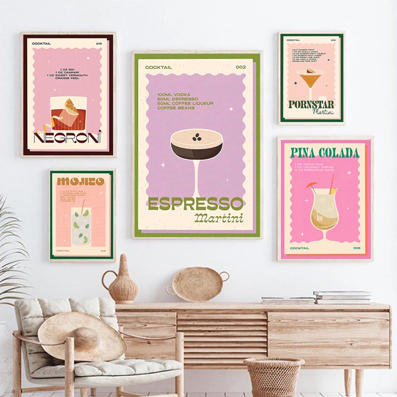 Cocktail Mojito Juice Drinks B – Coffee Tea Poster recenzja i cena