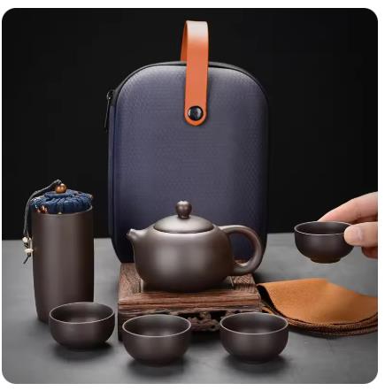 Purple Clay Travel Tea Set Out – Gongfu Tea Set recenzja i cena