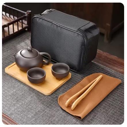 Purple Clay Travel Tea Set Out – Gongfu Tea Set recenzja i cena
