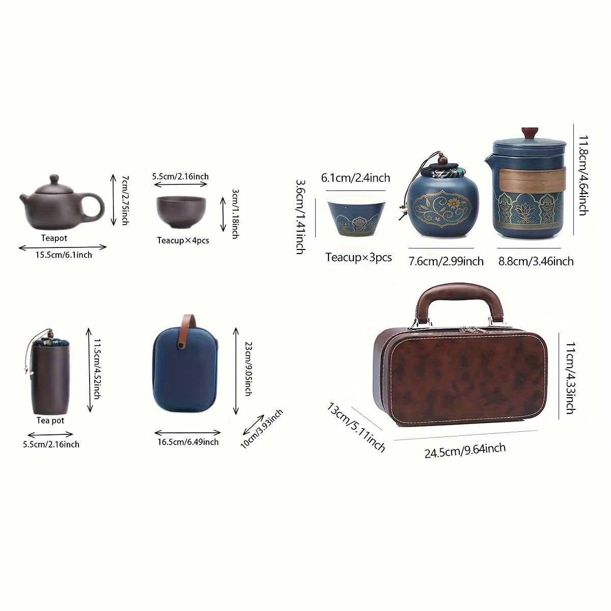 1 Set Travel Tea Set Portable  – Gongfu Tea Set recenzja i cena