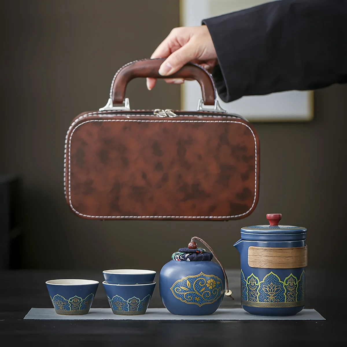 1 Set Travel Tea Set Portable  – Gongfu Tea Set recenzja i cena