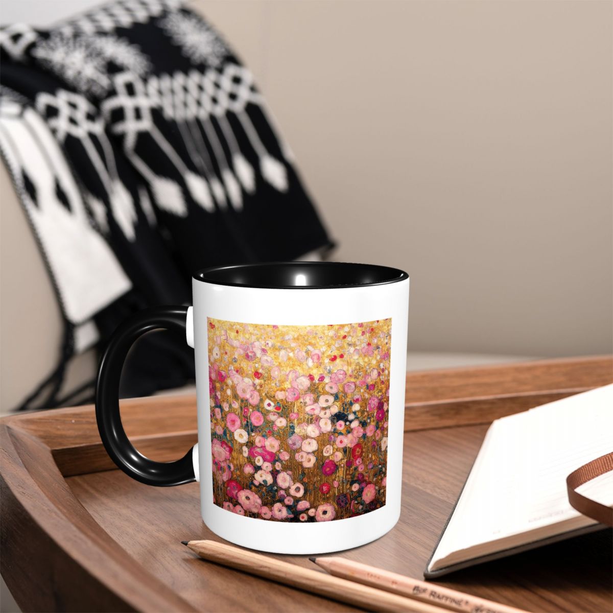 Gustav Klimt Pink Flower Garde – Coffee Tea Garden recenzja i cena