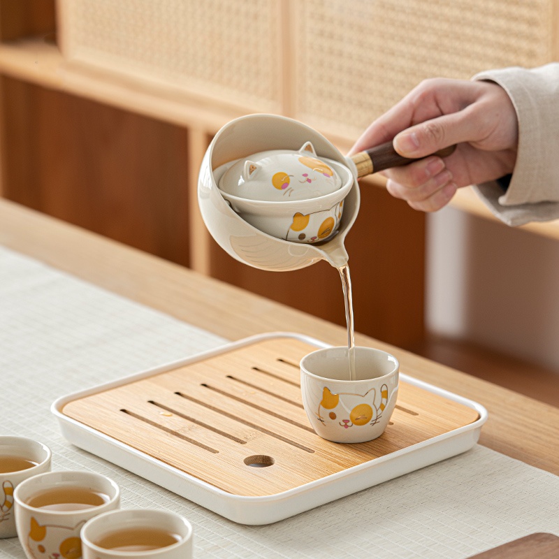 Portable Glass Ceramic Chinese – Gongfu Tea Set recenzja i cena