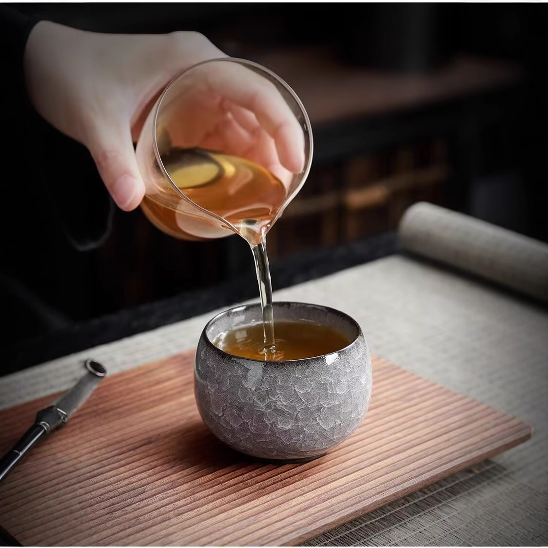 Cracked Ice Glaze Ceramic Tea  – Gongfu Tea Set recenzja i cena