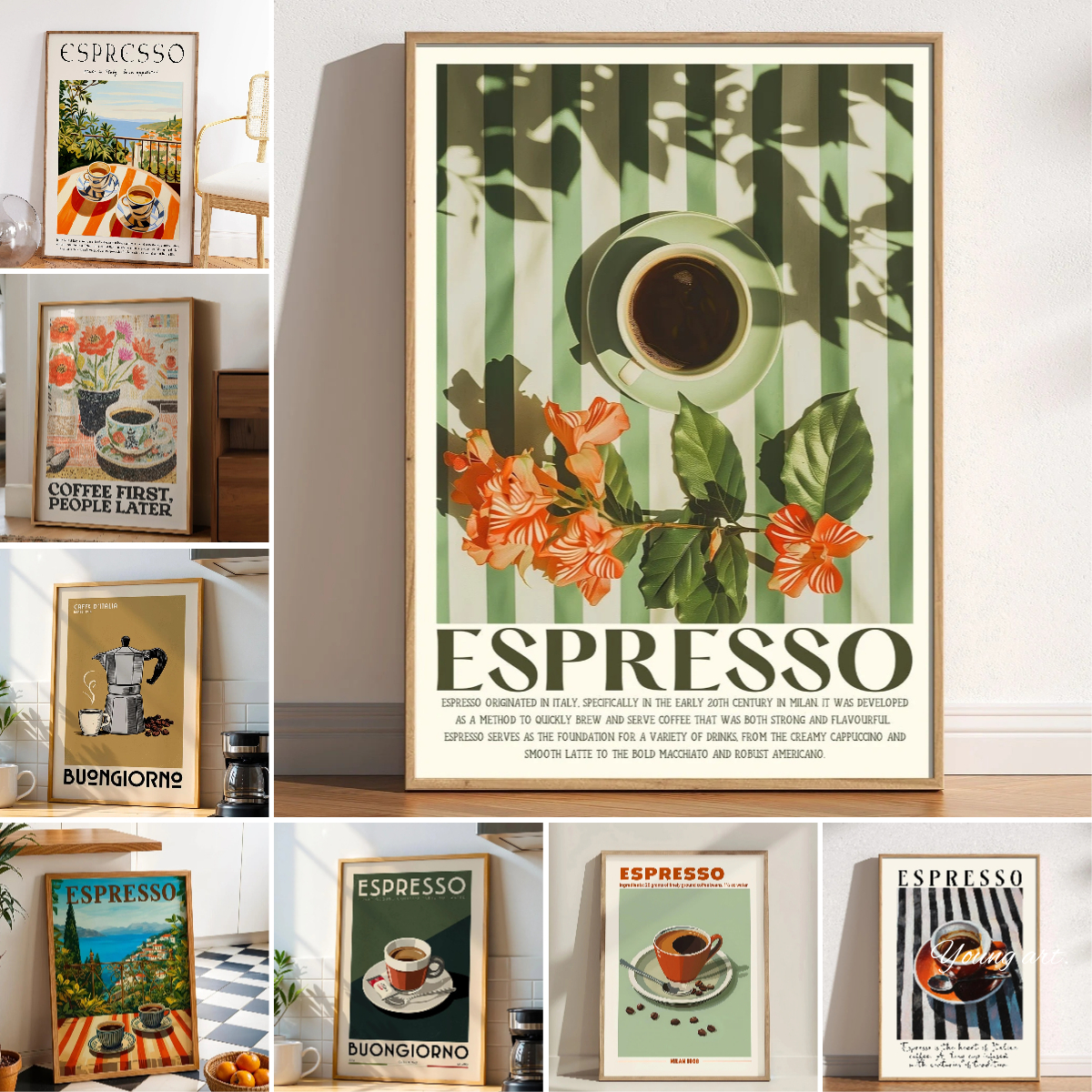 Italian Espresso Coffee Canvas – Coffee Tea Poster recenzja i cena