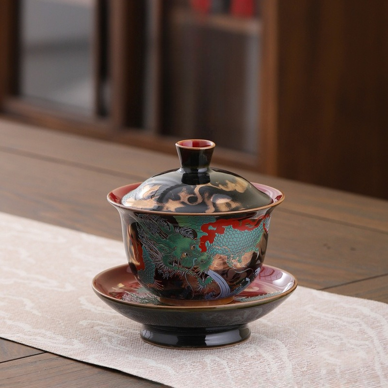 Creative Retro Ceramic Gaiwan  – Gongfu Tea Set recenzja i cena