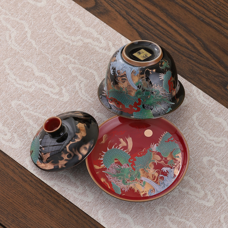 Creative Retro Ceramic Gaiwan  – Gongfu Tea Set recenzja i cena