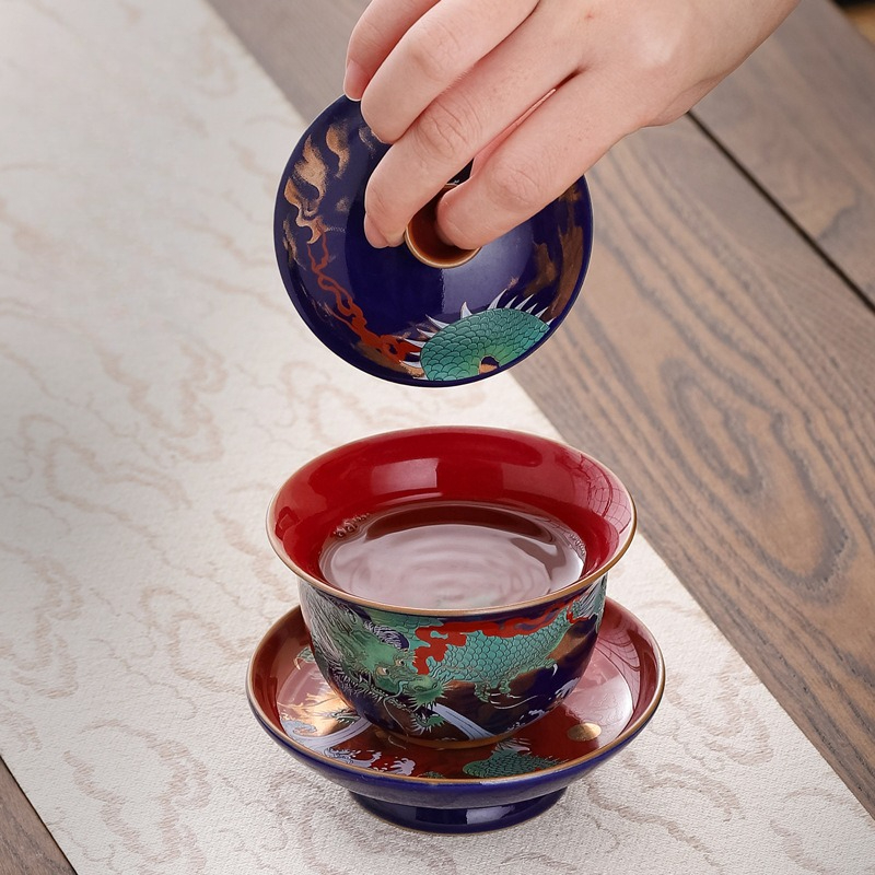 Creative Retro Ceramic Gaiwan  – Gongfu Tea Set recenzja i cena