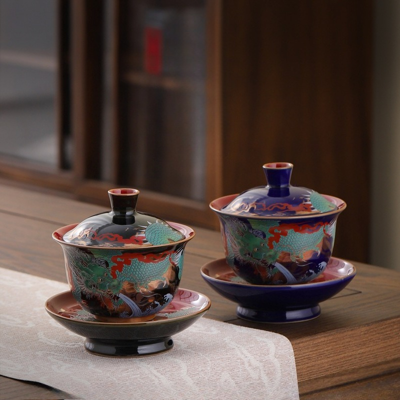 Creative Retro Ceramic Gaiwan  – Gongfu Tea Set recenzja i cena