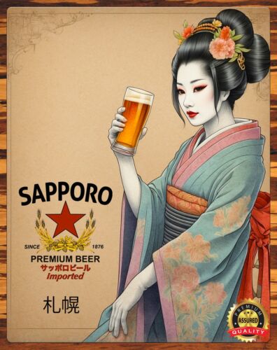 Japan - Geisha - Sapporo Beer  – Coffee Tea Poster recenzja i cena