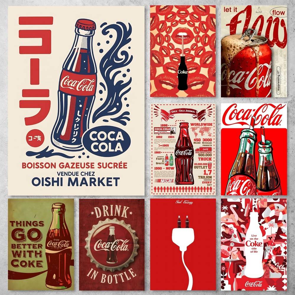 Coca -cola Vintage Anime Poste – Coffee Tea Poster recenzja i cena