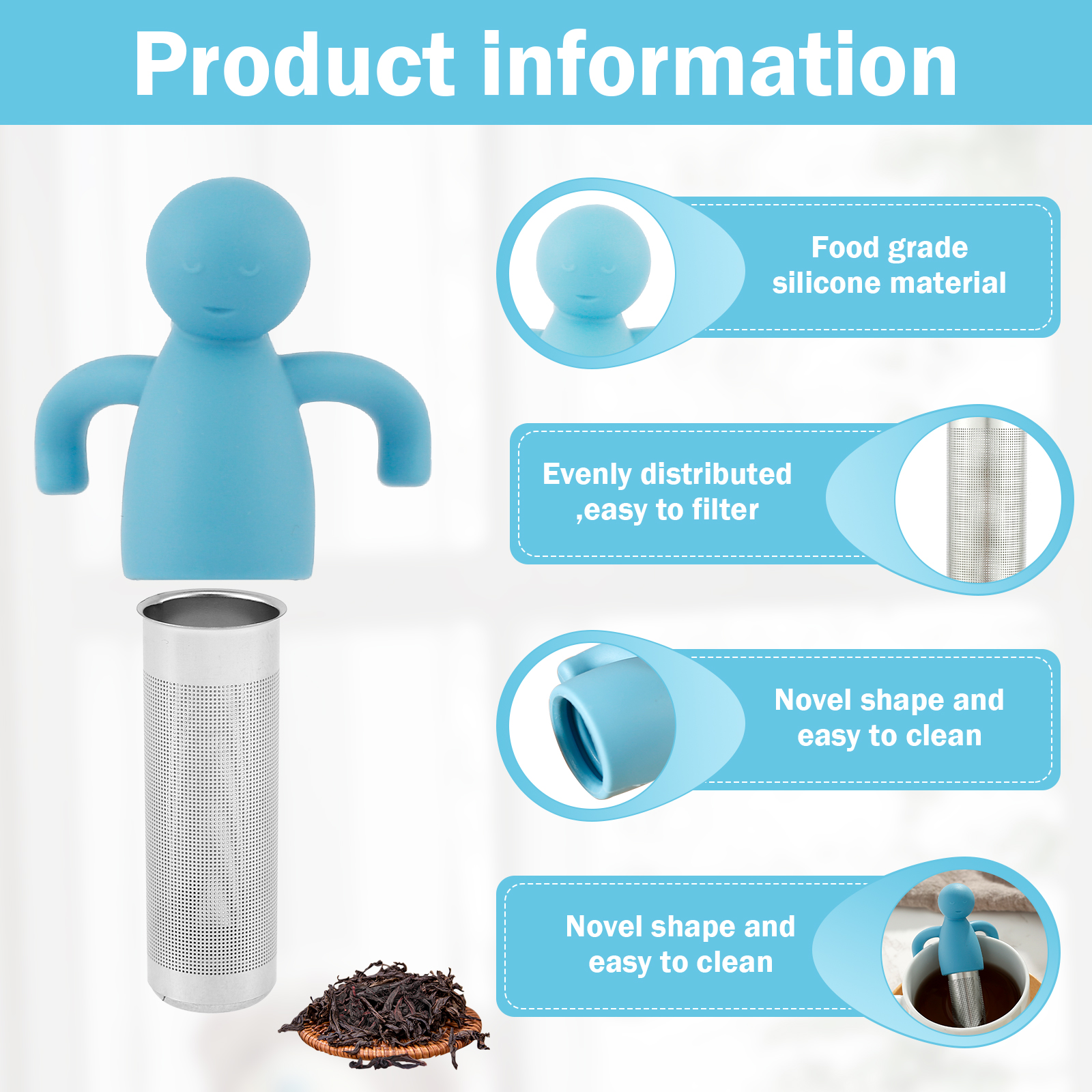 4Pcs Tea Infuser for Loose Tea – Coffee Tea Infusion recenzja i cena