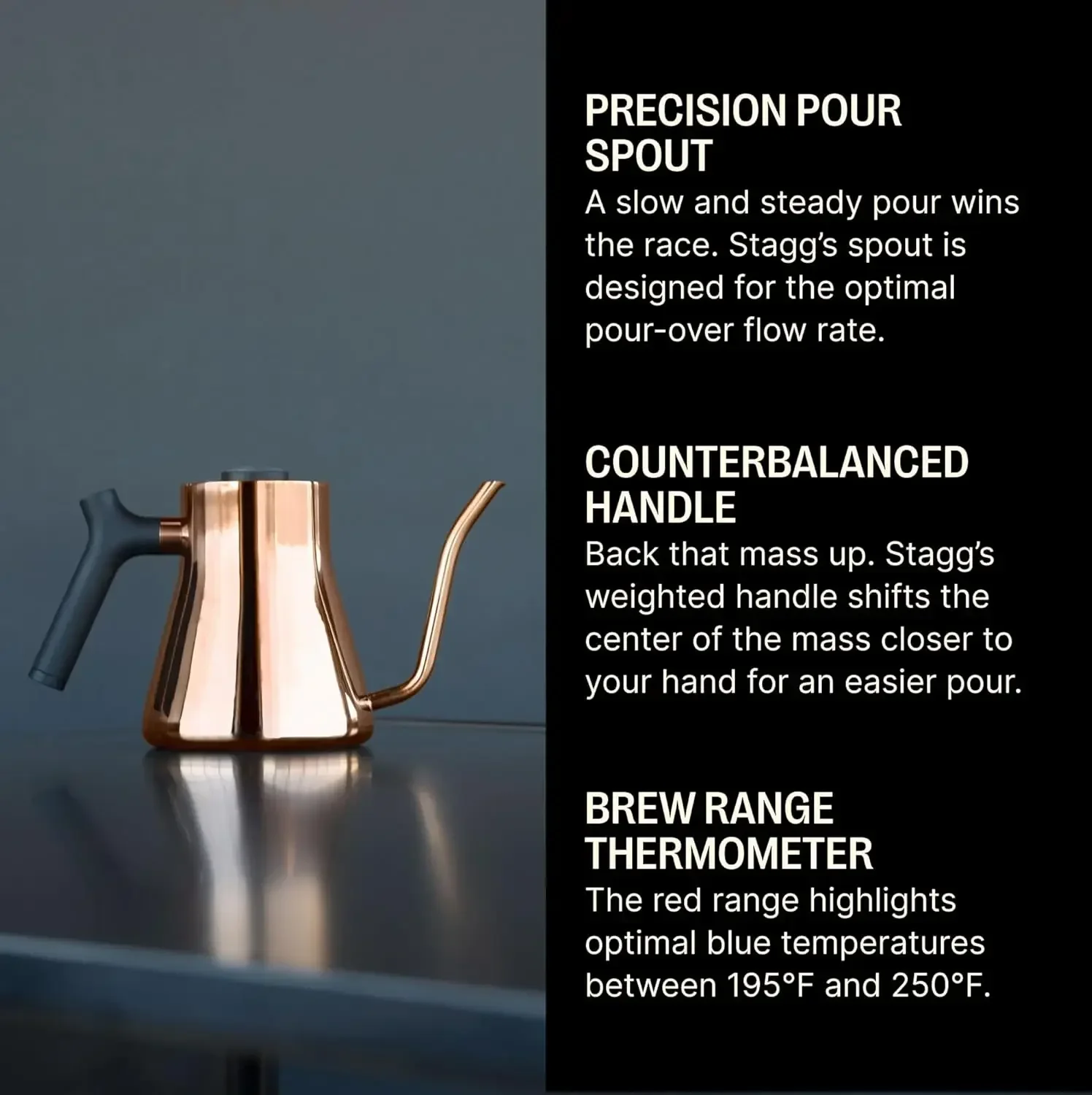 XMSJ.Stagg Stovetop Pour-Over  – Pour Over Kettle recenzja i cena