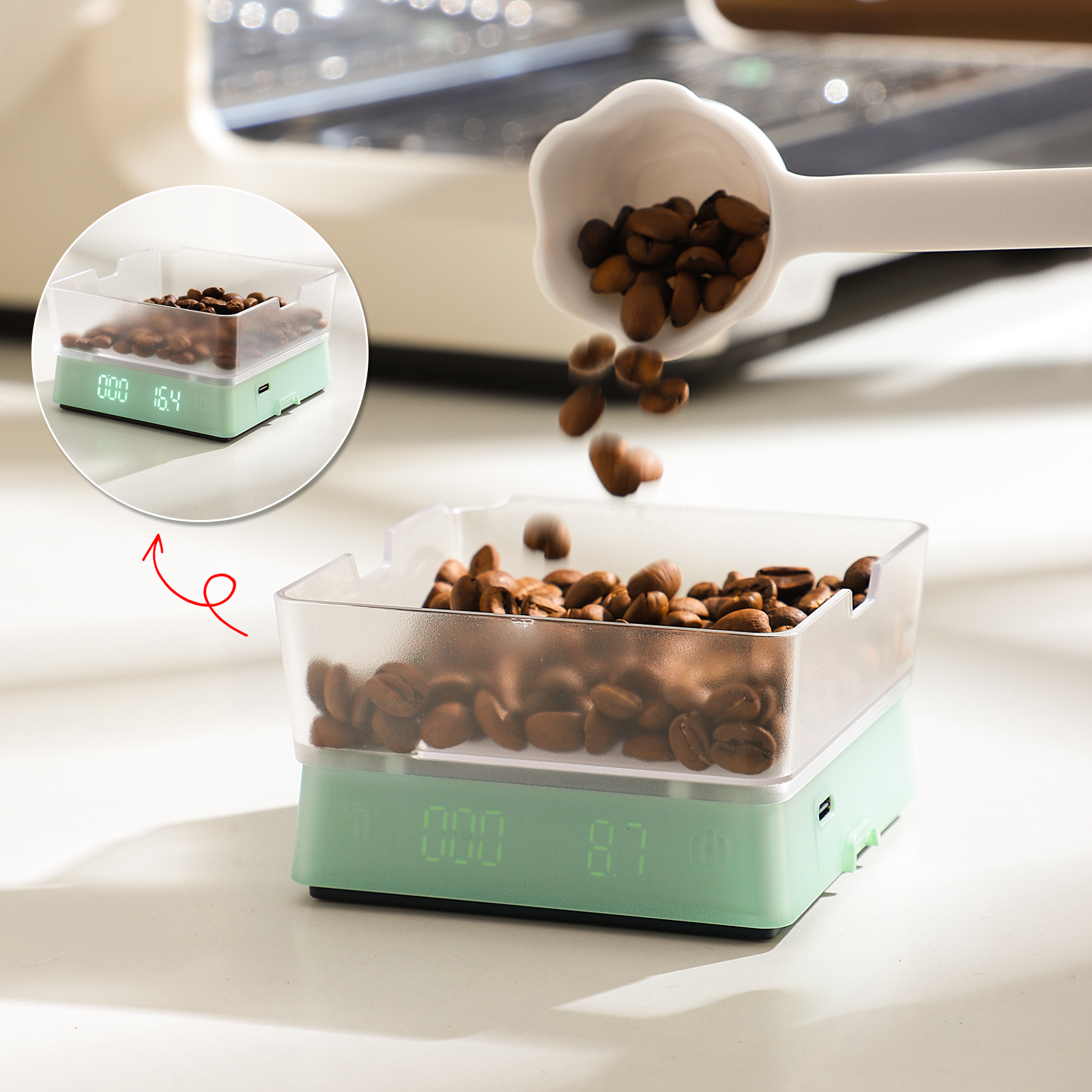 Bincoo electronic coffee scale – Coffee Bean Scale recenzja i cena