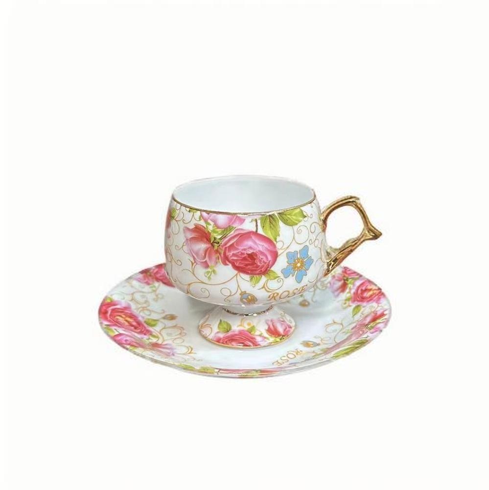 French Full Flower Coffee Cup  – Coffee Tea English recenzja i cena