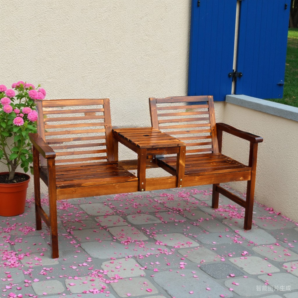 Carbonized solid wood outdoor  – Coffee Tea Garden recenzja i cena