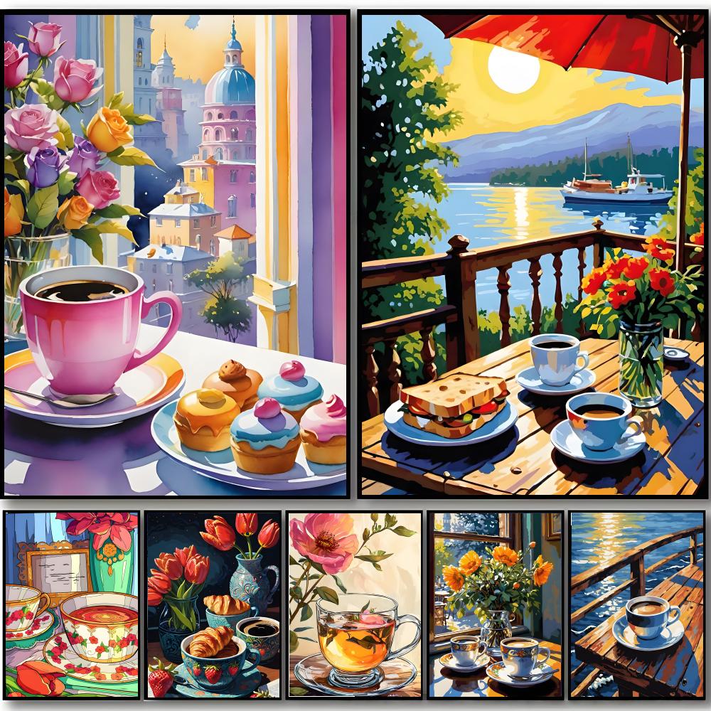 Sweet Cozy Delicate Art A-Afte – Coffee Tea Poster recenzja i cena