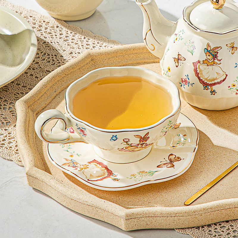 English retro coffee cup and p – Coffee Tea English recenzja i cena