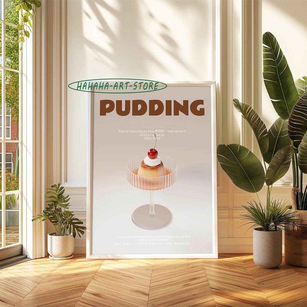 Pudding Dessert Afternoon Tea  – Coffee Tea Poster recenzja i cena