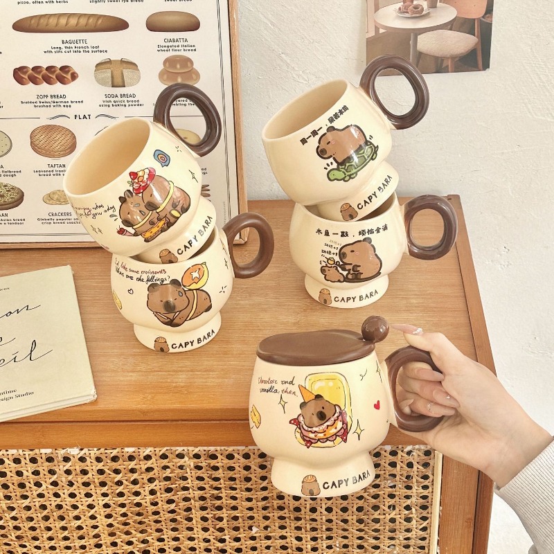 Cute Capybara Ceramic Mug with – Good Coffee Tea recenzja i cena