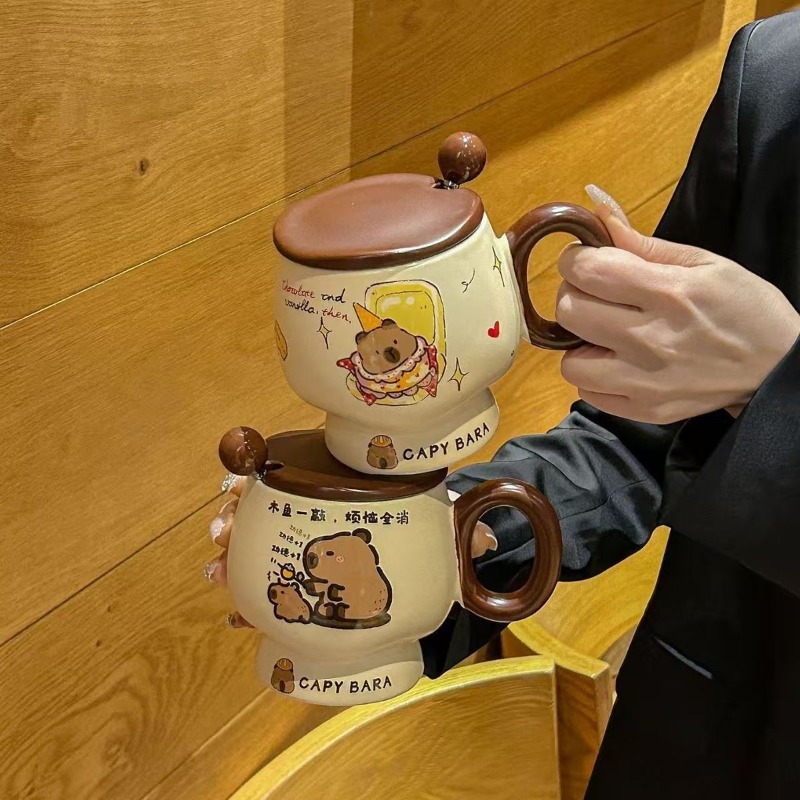 Cute Capybara Ceramic Mug with – Good Coffee Tea recenzja i cena