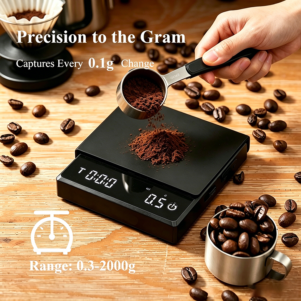 Mini Digital Coffee Scale with – Coffee Bean Scale recenzja i cena