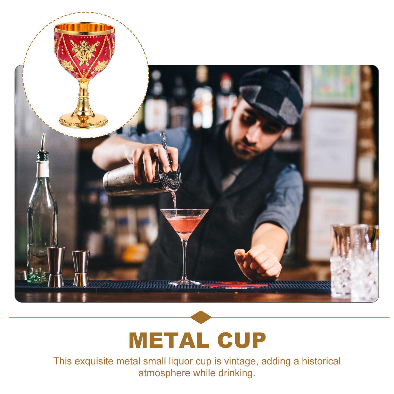 Vintage Metal Liquor Cup Small – Coffee Tea Home recenzja i cena