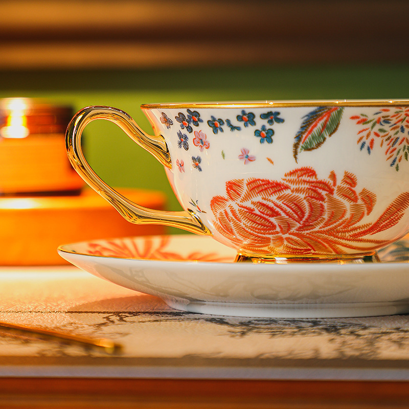 European retro bone China coff – Coffee Tea English recenzja i cena