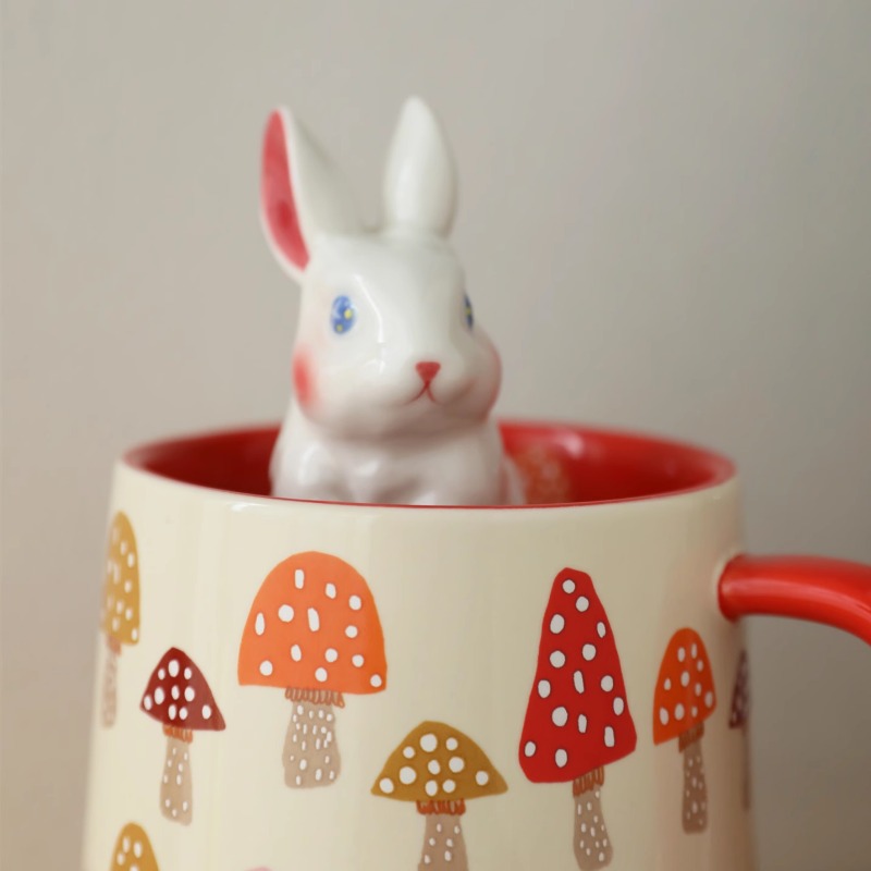 European Style Ceramic Mushroo – Coffee Tea English recenzja i cena