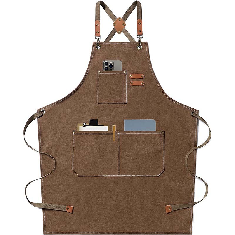 Canvas apron made of cotton su – Coffee Tea Garden recenzja i cena
