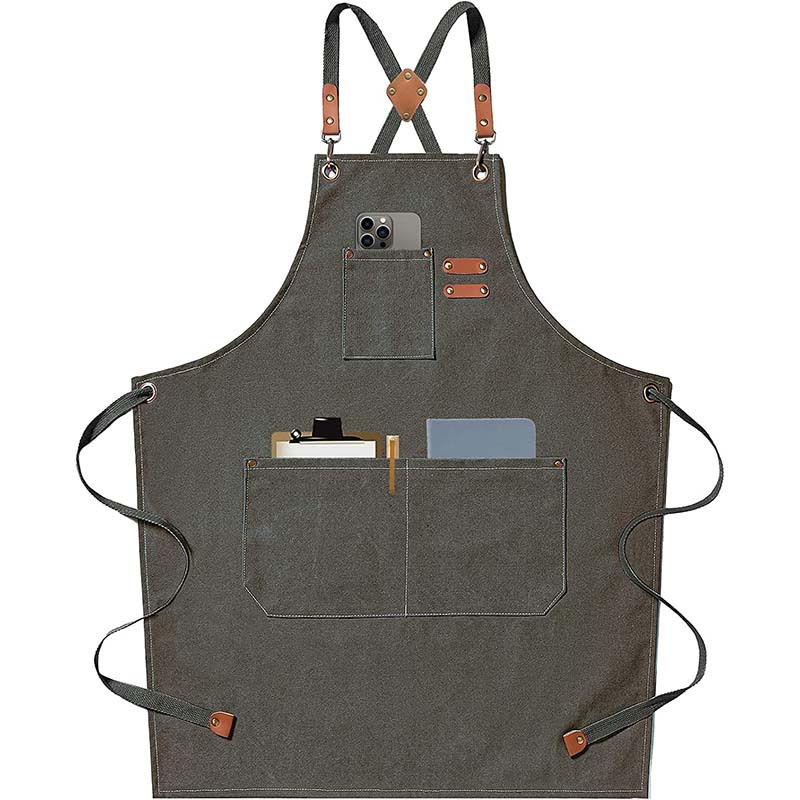 Canvas apron made of cotton su – Coffee Tea Garden recenzja i cena